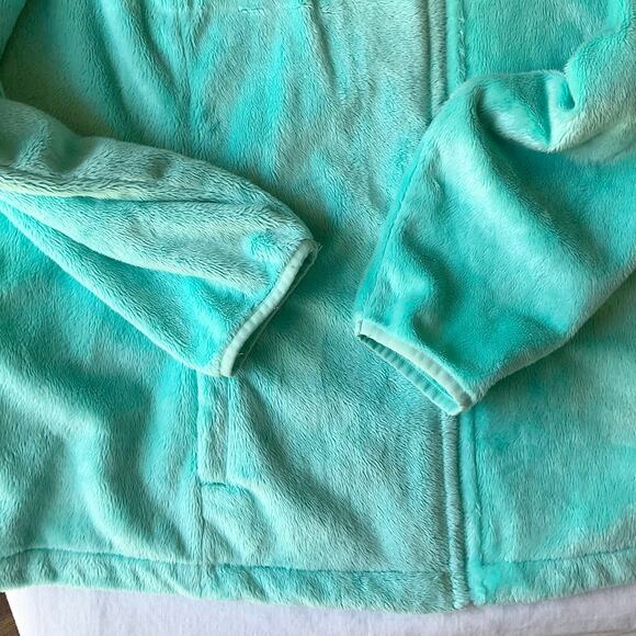 Made for Life Women Cozy Jacket Plus size 3X Full Zip Brushed Fleece Bright Blue - Picture 9 of 10